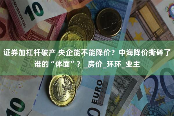证券加杠杆破产 央企能不能降价？中海降价撕碎了谁的“体面”？_房价_环环_业主