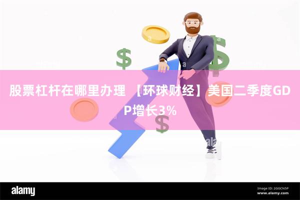 股票杠杆在哪里办理 【环球财经】美国二季度GDP增长3%