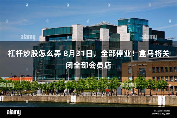 杠杆炒股怎么弄 8月31日，全部停业！盒马将关闭全部会员店