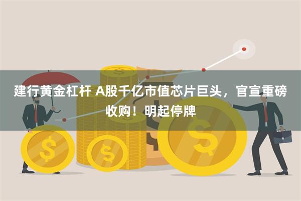建行黄金杠杆 A股千亿市值芯片巨头，官宣重磅收购！明起停牌